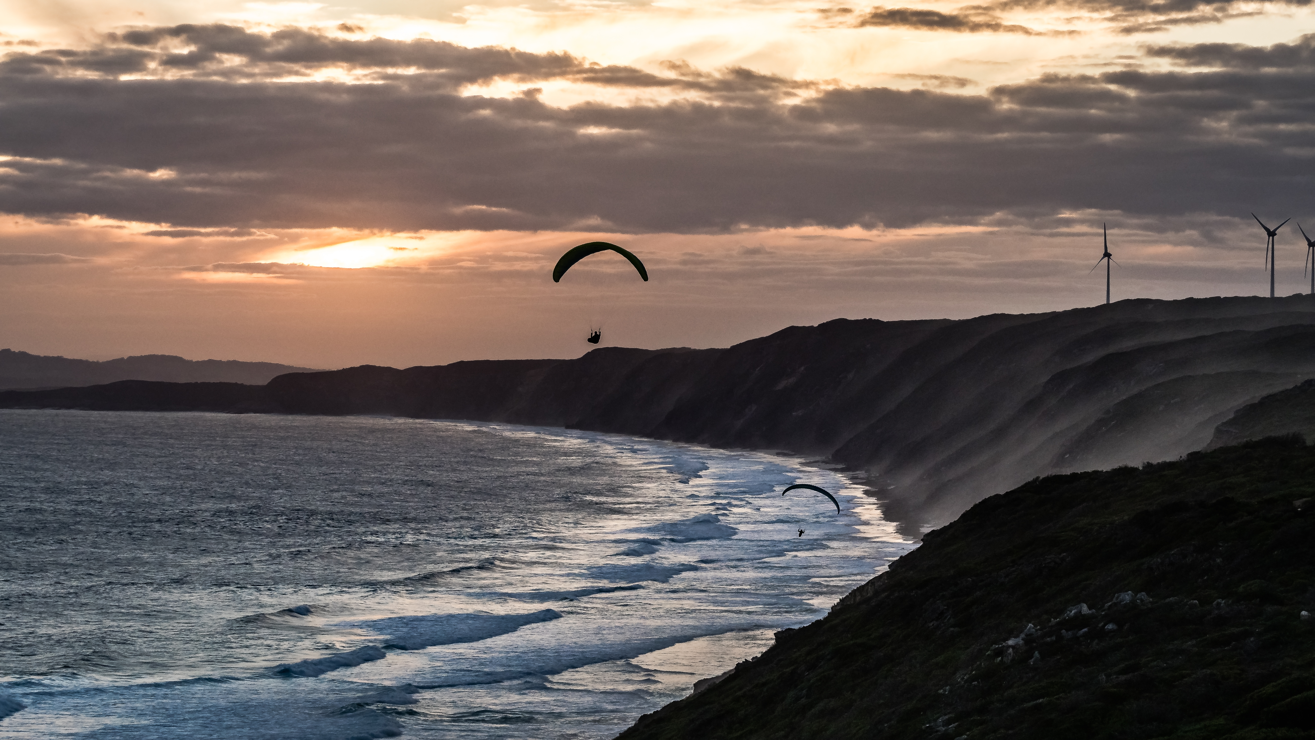 Sandpatch sunset fun, Western Australia